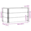 vidaXL Okviri za palete 3 kom 100 x 50 cm od masivne borovine