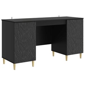 vidaXL Stol Crna Konstruirano drvo 142,5 x 50 x 75 cm