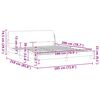 vidaXL Okvir za krevet Dover crni 180x200 cm od tkanine