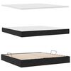 vidaXL Krevet s od storage s madracem Crna 200 x 200 cm Baršun
