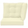 vidaXL Jastuk za vanjsku sofU 3 pcs Krema Poliester