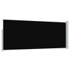 vidaXL Uvlačiva bočna tenda 120 x 300 cm crna