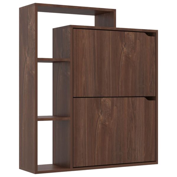 vidaXL Ormarić za cipele smeđi hrast 79,5 x 24 x 90,5 cm od iverice