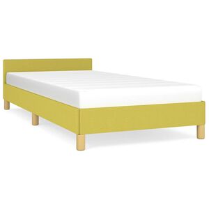 vidaXL Okvir kreveta bez madraca zeleni 100x200 cm od tkanine
