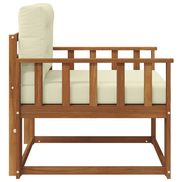 vidaXL Srednja sofa za van Čvrsto drvo akacije Prirodna