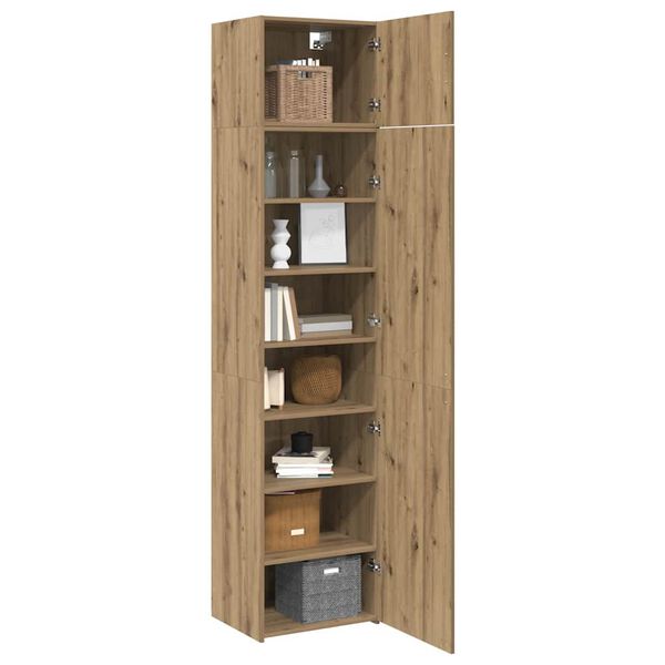 vidaXL Kreveta 3 pcs Umjetnički hrast