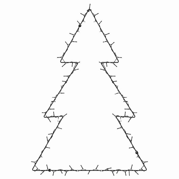 vidaXL Božićna svjetla Silueta božićnog drvca 115 LED toplo bijela