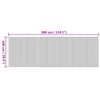 vidaXL Tepih pravokutni prirodni 100 x 300 cm od bambusa