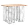 vidaXL Vrtni stol Gabion dizajn 100x70x72 cm Masivno drvo Bor