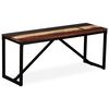 vidaXL Klupa od masivnog obnovljenog drva 110 x 35 x 45 cm
