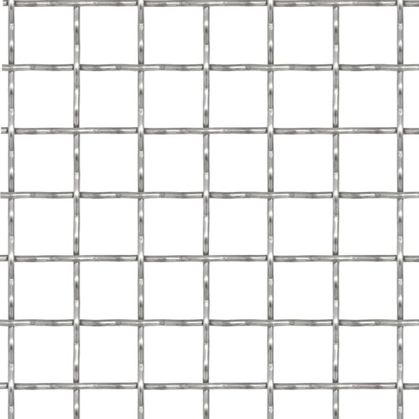 vidaXL Vrtna mrežasta ograda od nehrđajućeg čelika 100x85 cm 31x31x3 mm