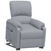 vidaXL Fotelja na podizanje od tkanine svjetlosiva