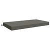 vidaXL Jastuk za sjedalo SOEST 100% poliester Siva 120 x 60 x 10 cm