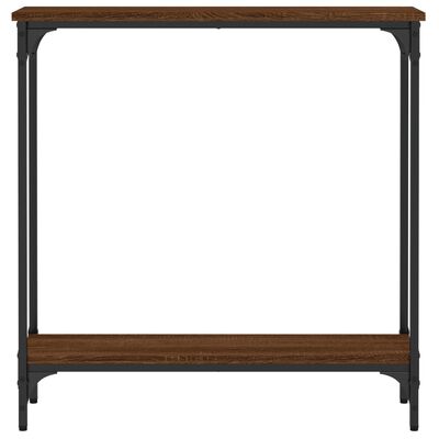 vidaXL Konzolni stol smeđa boja hrasta 75x22,5x75 cm konstruirano drvo