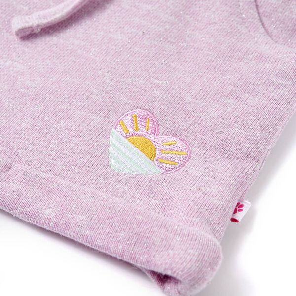 Dječje kratke hlače s vezicom šarene ljubičaste 128