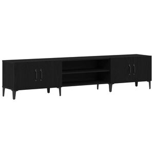 vidaXL TV ormar 180 x 31,5 x 40 cm Crni hrast Konstruirano drvo
