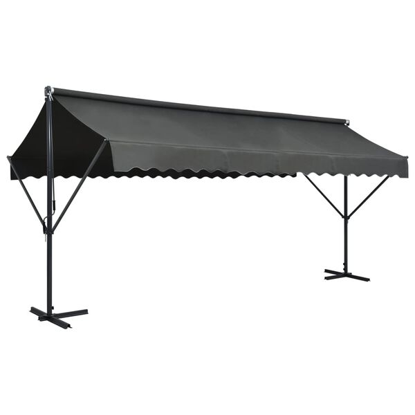 vidaXL Samostojeća tenda 500 x 300 cm antracit