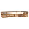 vidaXL Set vanjskih sofa 5 kom. Prirodna