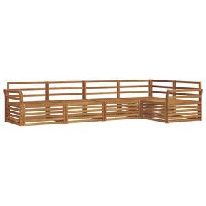 vidaXL Set vanjskih sofa 5 kom. Prirodna