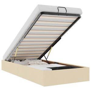 vidaXL Otomanski okvir kreveta bez madraca krem 80x200 cm od tkanine