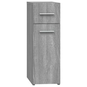 vidaXL Ormarić za lijekove boja sivog hrasta 20 x 45,5 x 60 cm drveni