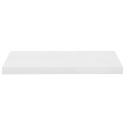 vidaXL Plutajuća zidna polica visoki sjaj bijela 60x23,5x3,8 cm MDF
