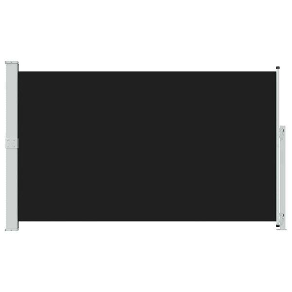 vidaXL Uvlačiva bočna tenda za terasu 180 x 300 cm crna