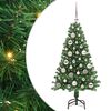 vidaXL Umjetno božićno drvce Zelena 120 cm PVC i Čelik i Plastika