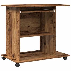 vidaXL Računalni stol staro drvo 80x50x75 cm konstruirano drvo