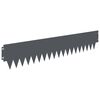 vidaXL Ograda oko Travnjaka 20 pcs 103 x 20 cm metal Antracit
