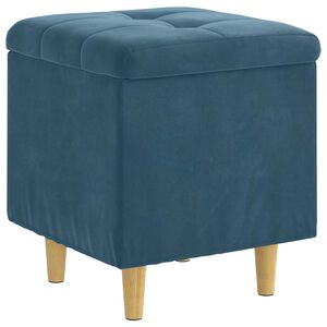 vidaXL Otoman s pohranom Plava 40 x 40 x 45 cm Bar&scaron;un