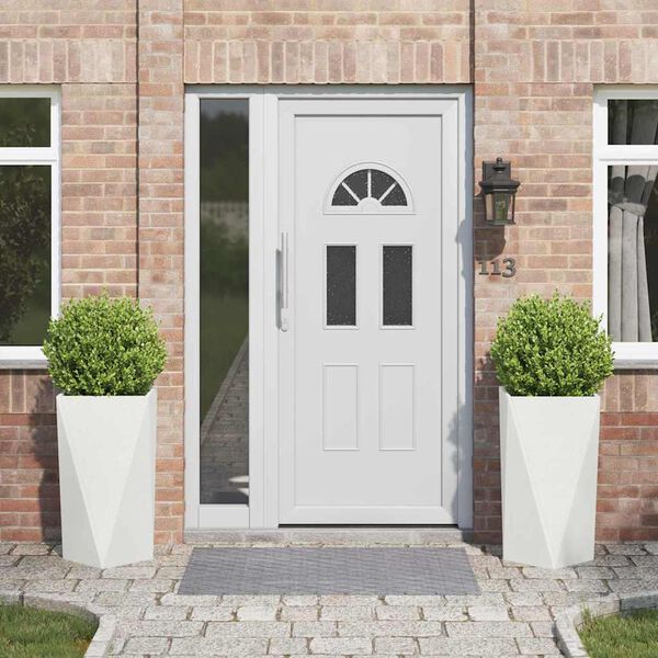 vidaXL Sadilica 2 pcs Bijelo 40 x 40 x 75 cm Čelik