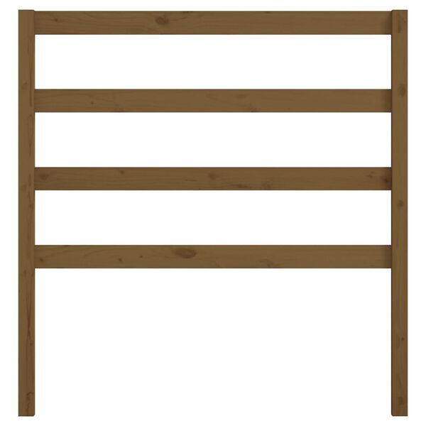 vidaXL Uzglavlje za krevet boja meda 96 x 4 x 100 cm masivna borovina