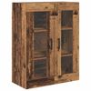 vidaXL Highboard Zidne Staro drvo 69,5 x 34 x 180 cm Konstruirano drvo