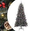 vidaXL Umjetno božićno drvce Zelena 240 cm PVC, Plastika i Čelik