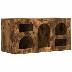 vidaXL TV ormar ELST 80 x 35 x 40 cm Dimljeni hrast Konstruirano drvo