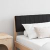 vidaXL Tapecirani uzglavlje Crna 150 cm Čvrsto borovo drvo