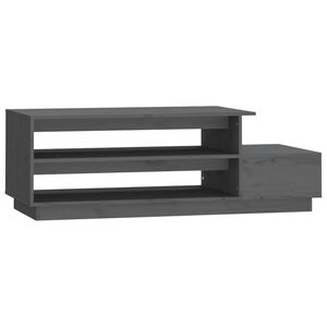 vidaXL Stolić za kavu sivi 120 x 50 x 40,5 cm od masivne borovine