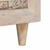 vidaXL Kava Stol s policom Bež 100 x 54 x 40 cm Čvrsto drvo akacije