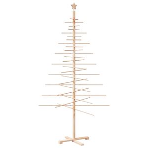 vidaXL Drveno ukrasno božićno drvce 210 cm od masivne borovine