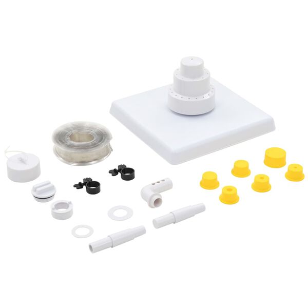 vidaXL 13-dijelna grčka fontana za bazen bijela