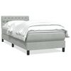 vidaXL Box spring krevet s madracem svjetlosivi 100x210 cm bar&scaron;unasti