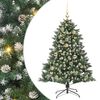 vidaXL Umjetno božićno drvce Zelena 120 cm PVC, Plastika i Čelik
