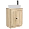 vidaXL Kupaonski umivaonik s sudoperom Hrast sonoma 54 x 35 x 83 cm