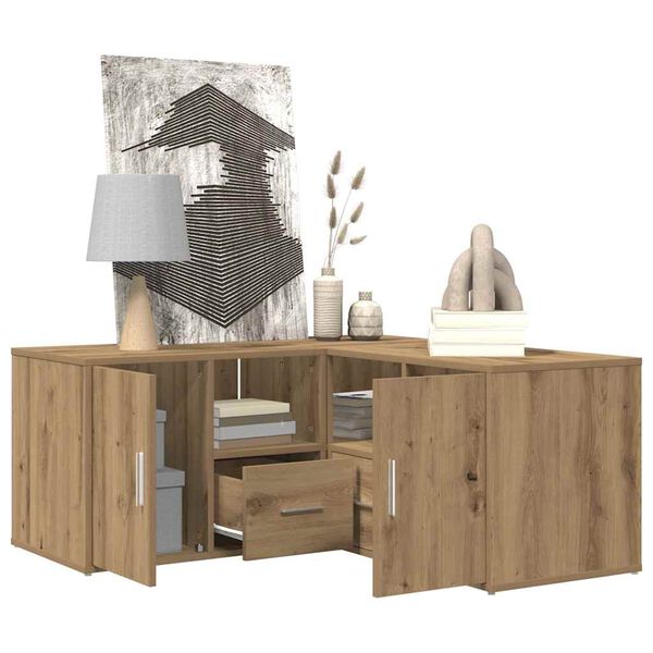 vidaXL Kutni ormarić boja hrasta 160 x 40 x 45 cm konstruirano drvo