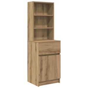 vidaXL Noćni ormarić artisan hrast 39x35x125 cm izrađeno drvo