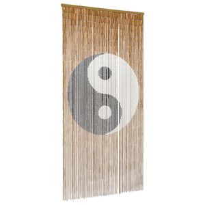 vidaXL Zavjesa za vrata protiv insekata vi&scaron;ebojna 200 x 100 cm Bambus