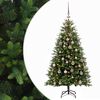 vidaXL Umjetno božićno drvce s kuglicama 120 cm 150 LED lampica