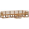 vidaXL Set vanjskih sofa 7 pcs Prirodna Čvrsto drvo akacije