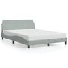 vidaXL Okvir za krevet Dover svjetlosivi 137x190 cm bar&scaron;unasti